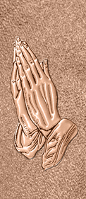 Bronze Praying Hands Shimmer Bronze